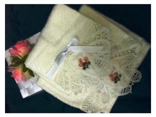 Conjunto de 2 toalhas para lavabo