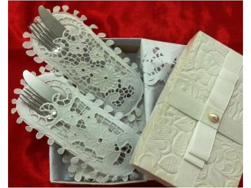 Kit de porta talheres, 6 unidades em richelieu