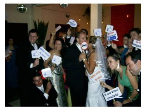 Plaquinha de pvc - facebook