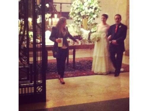 Caminhada da noiva para o altar