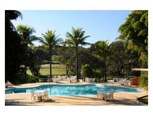 Espaço para casamento com piscina