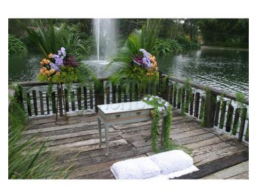 Deck com vista para a lagoa