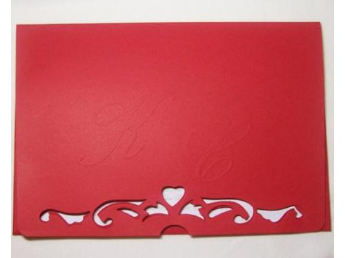 Convite de casamento romântico