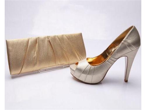 Sapato e bolsa sofisticados