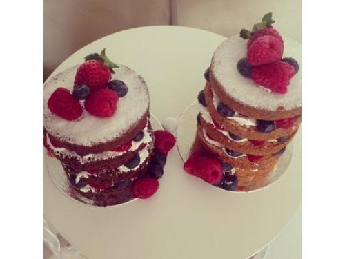 Mini naked cakes para degustacao.