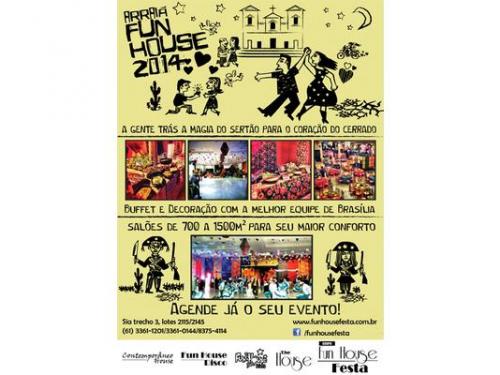 Que tal trazer toda a magia do sertão para o seu arraiá? o grupo fun house oferece uma super infraestrutura para você fazer a sua festa com todo o conforto e segurança. além disso os espaços de 700 a 1500m² são do tamanho certo para que o seu arra