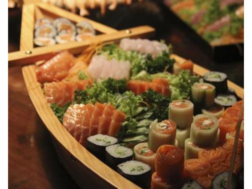 Folheado de shitake com molho shoyu