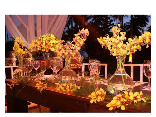 Decoração floral de bom gosto