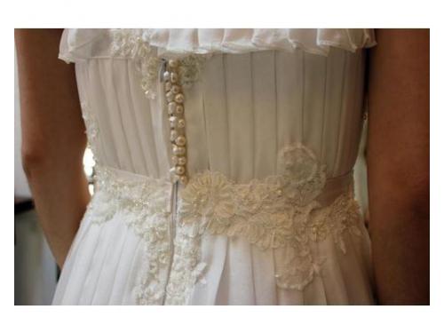 Vestidos em construção no atelier