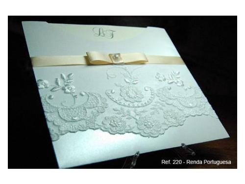 Convite renda portuguesa