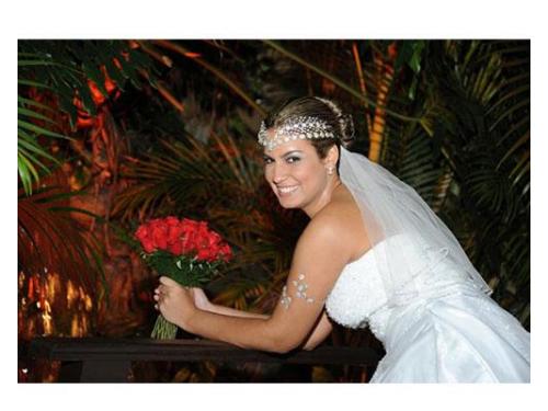 Um lindo cenário para as fotos de casamento