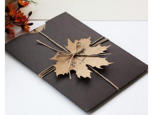 Convite brownie wood