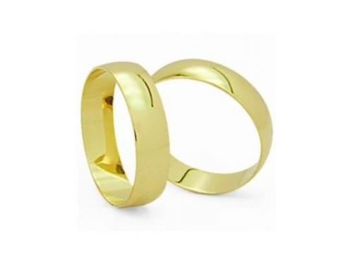 Par de alianças de ouro 18k