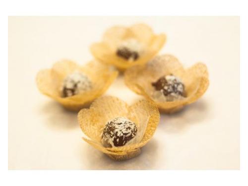Bombons e trufas: trufas de pimenta caiena com coco