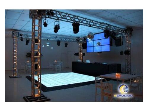 Video wall e piso de led.