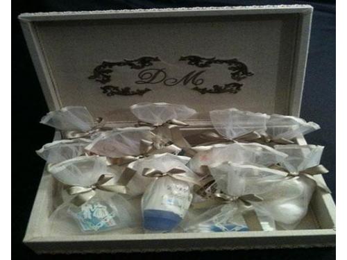 Caixa toiletes casamento