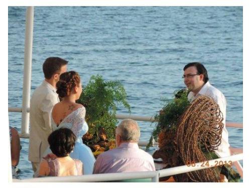 Casamento ao por do sol!