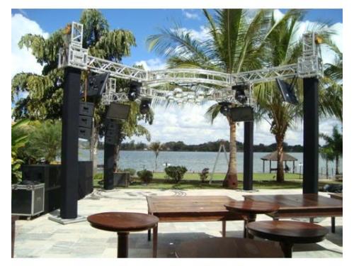 Pista circular com tv´s