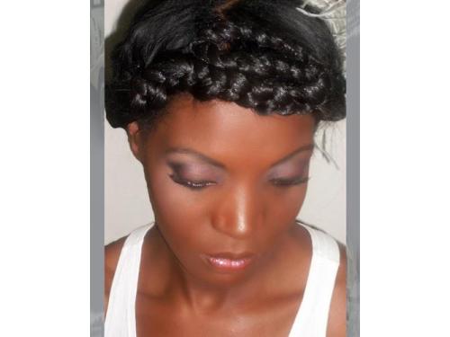 Penteado com trança para noivas