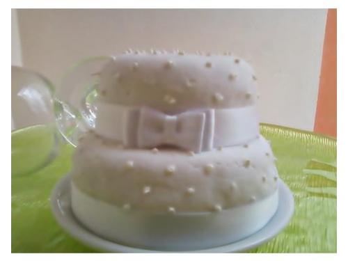 Mini bolo - ótimo para presentear padrinhos