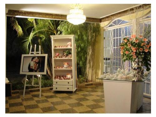 Um espaço para casamento aconchegante.