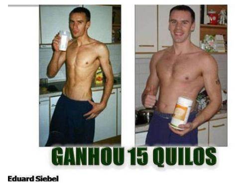 Fez o programa de ganho de peso, ganhou 15kg e um corpo saudável!