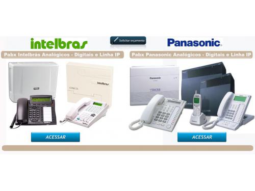 Loja Especializada em Central Telefônica Digital PABX, Interfones p/ Condominios, Video Porteiro, Alarmes e Cameras de segurança (CFTV), Cabeamento Telefônico Padrão telebras. Intelbras, Panasonic, leucotron, Maxcom, Amelco, Hdl, Jfl entre outras. Ass